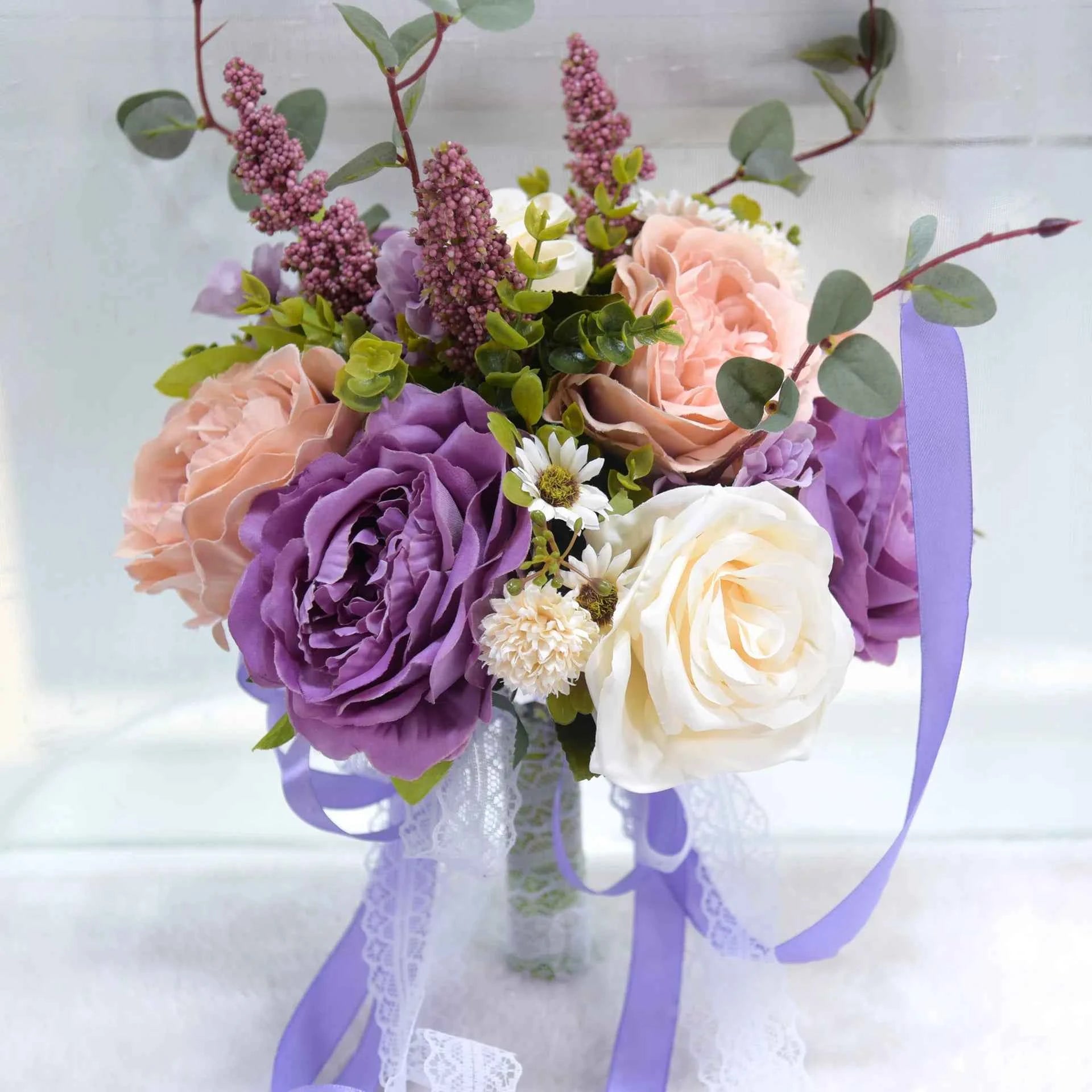 Romantic Silk Rose Bouquet – Timeless Wedding & Home Decor