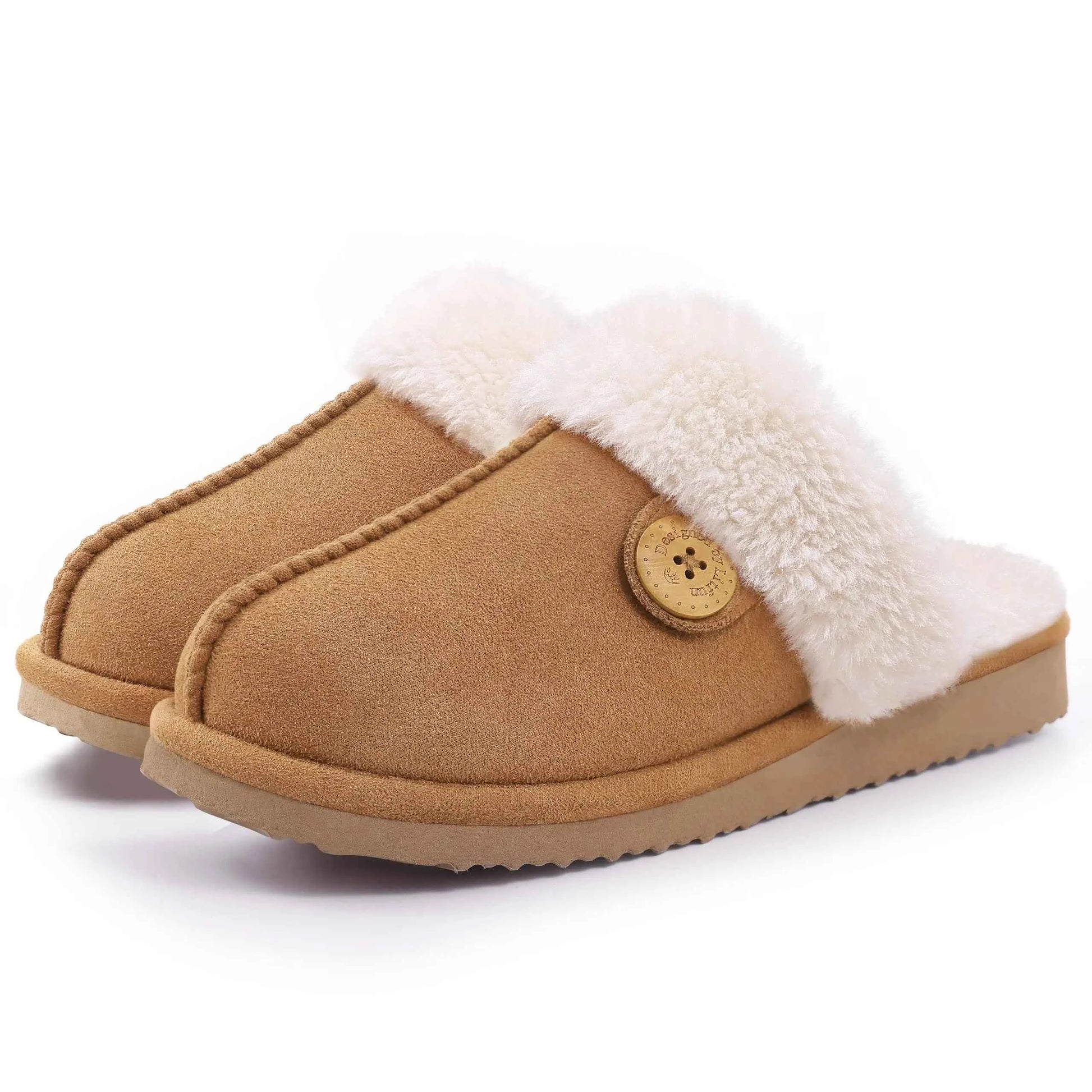 Cozy Women's Fluffy Faux Fur Slippers for Winter Comfort
