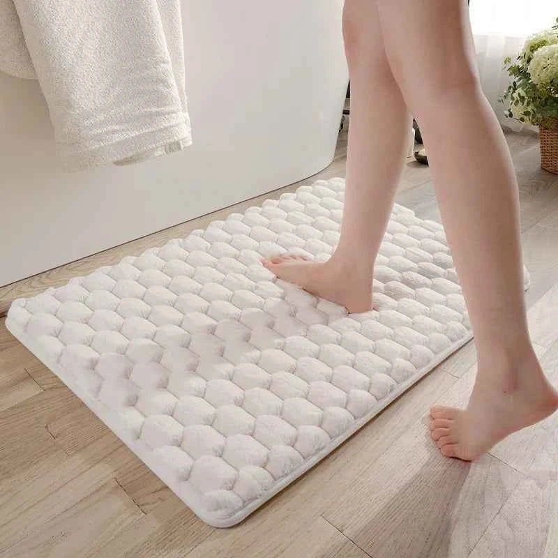 Granular Plush Memory Foam Bath Mat – Soft, Absorbent, and Non-Slip Comfort