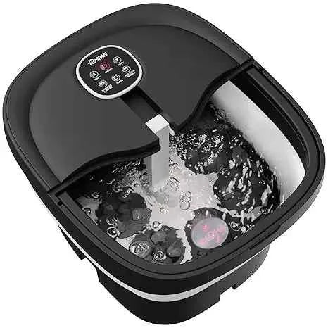 Collapsible Electric Foot Spa – Shiatsu Massage with Heat & Bubbles