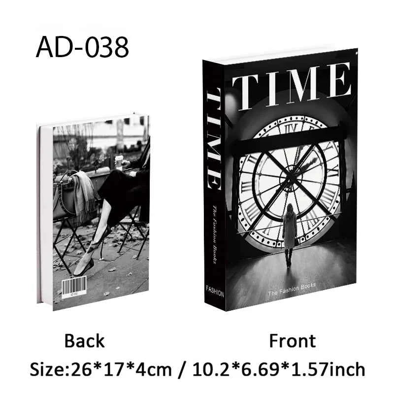 Paris Fashion Black & White Decorative Fake Books – Coffee Table Decor