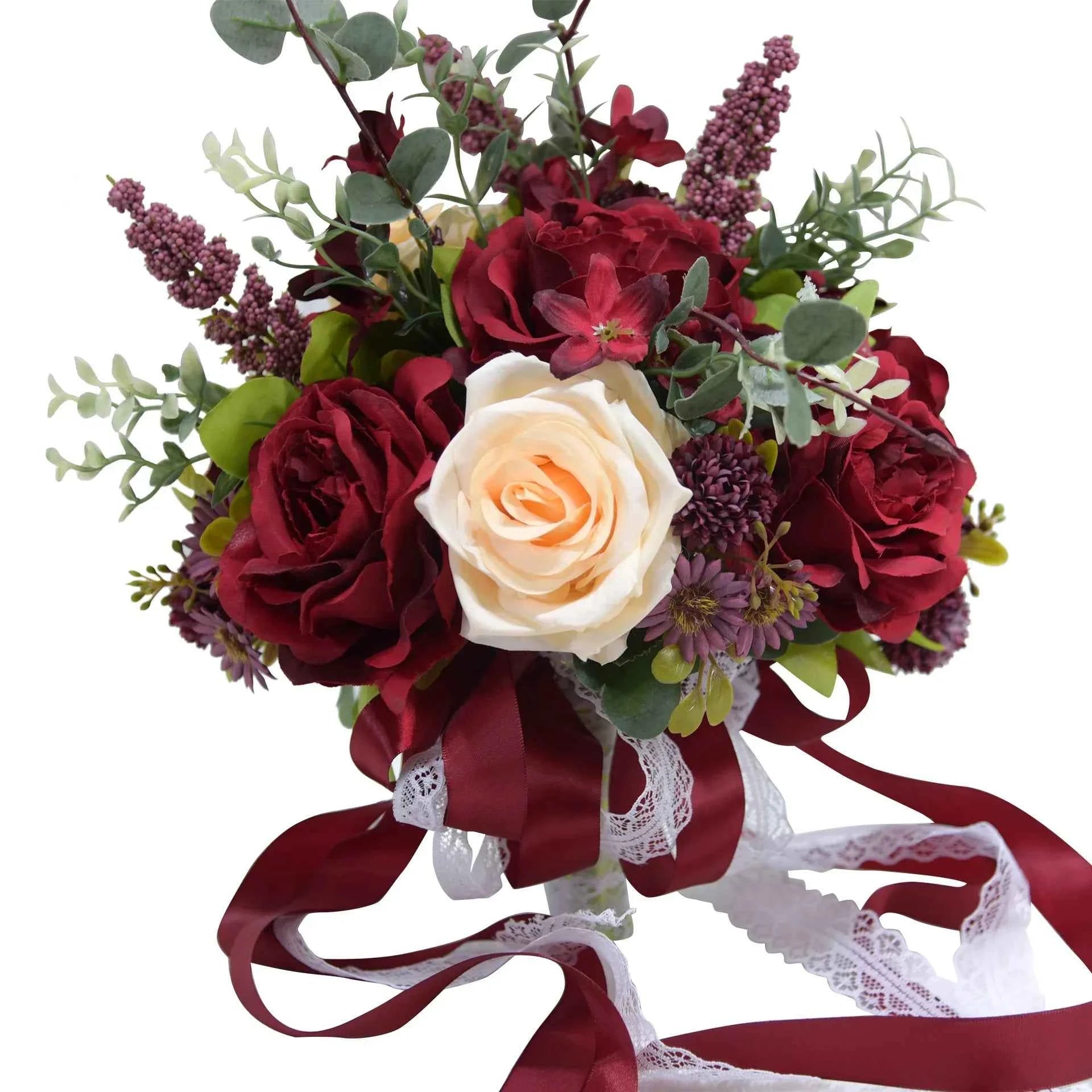 Romantic Silk Rose Bouquet – Timeless Wedding & Home Decor