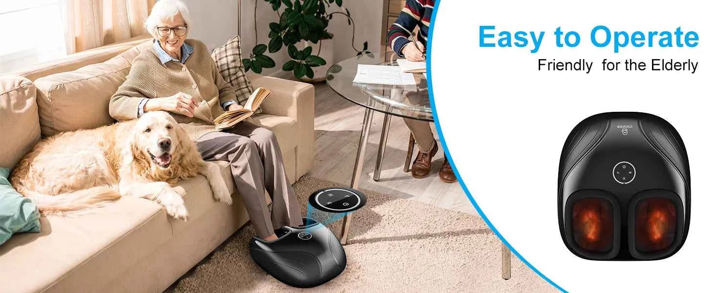Shiatsu Foot Massager with Heat – Relaxation & Compression for Ultimate Comfort