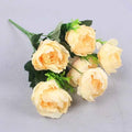 Autumn Silk Peony Bouquet – 6-Head Artificial Flowers