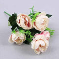 Autumn Silk Peony Bouquet – 6-Head Artificial Flowers