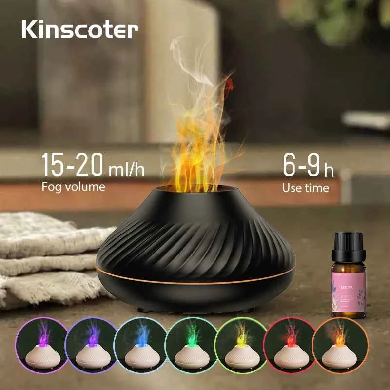 Volcanic Aroma Diffuser - Portable USB Humidifier & Night Light