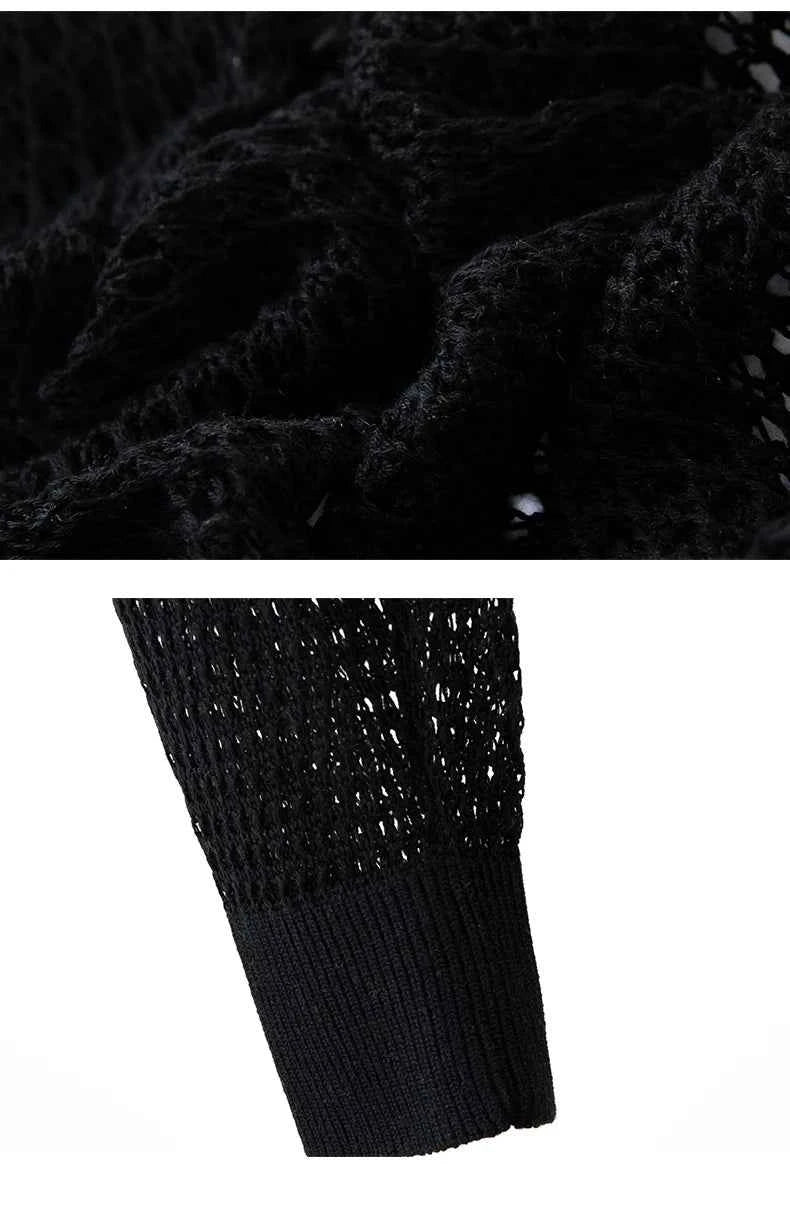 Spring Silk Cashmere Shawl – Lightweight Openwork Wrap with Sleeves