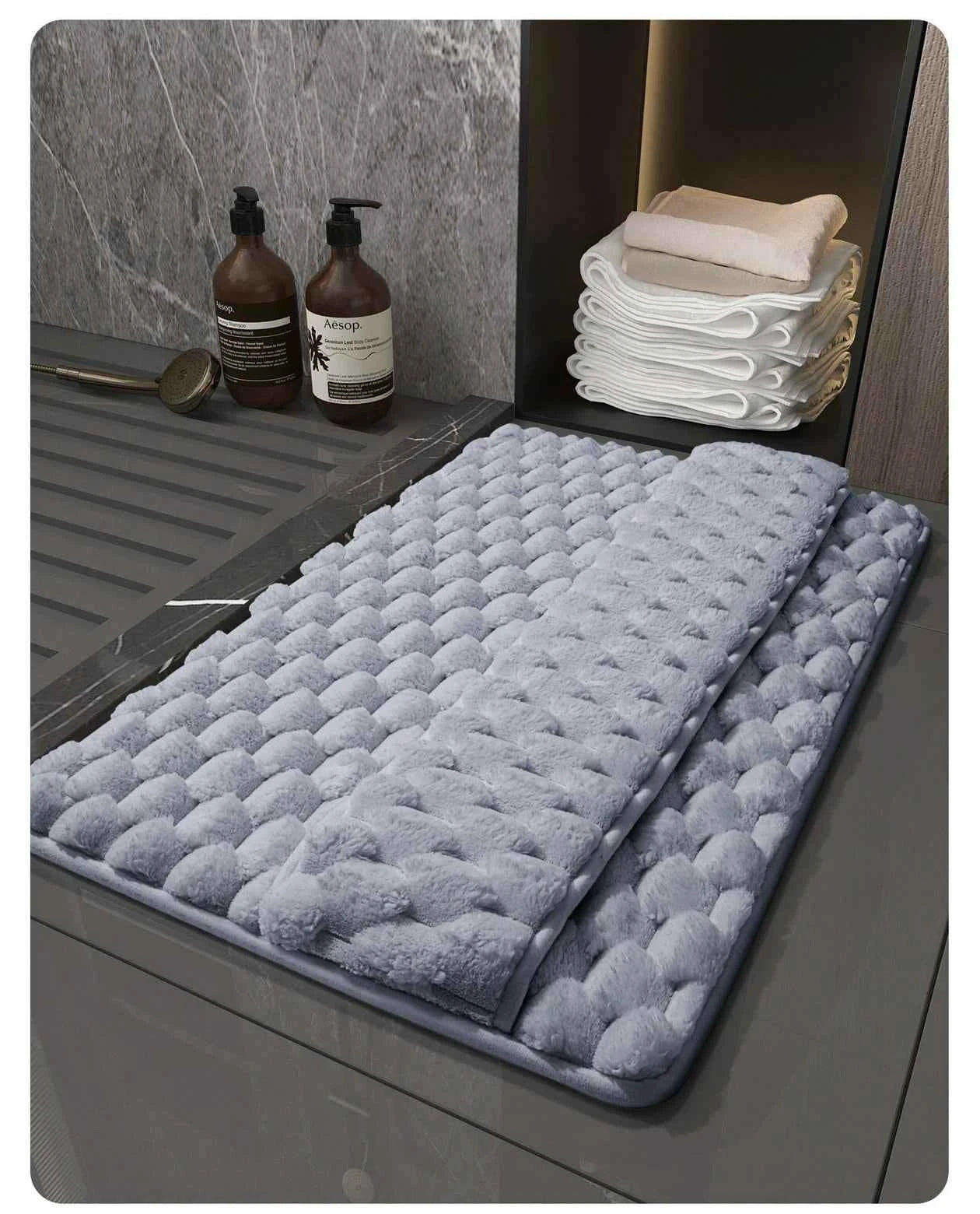 Ultra-Soft Memory Foam Bath Mat – Plush, Absorbent, and Non-Slip