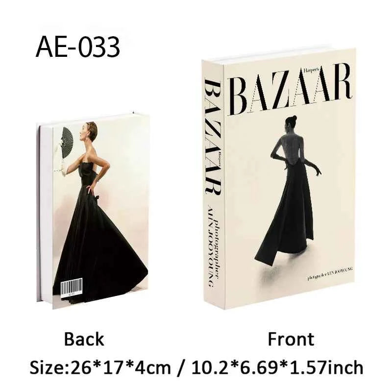 Paris Fashion Black & White Decorative Fake Books – Coffee Table Decor