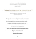 Spring Silk Cashmere Shawl – Lightweight Openwork Wrap with Sleeves