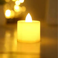Heart-Shaped Flameless LED Tealight Candles - Battery Powered Home & Party Decor