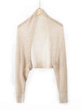 Spring Silk Cashmere Shawl – Lightweight Openwork Wrap with Sleeves