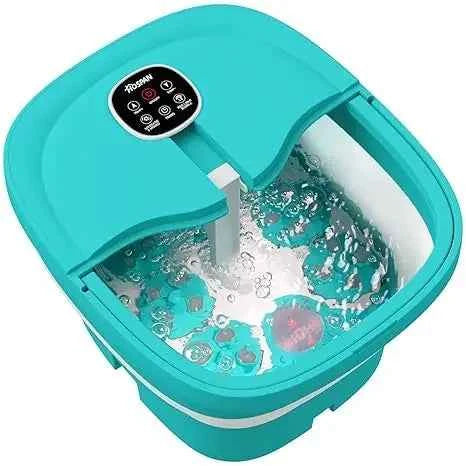 Collapsible Electric Foot Spa – Shiatsu Massage with Heat & Bubbles