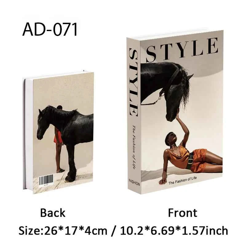 Paris Fashion Black & White Decorative Fake Books – Coffee Table Decor