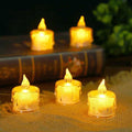 Heart-Shaped Flameless LED Tealight Candles - Battery Powered Home & Party Decor