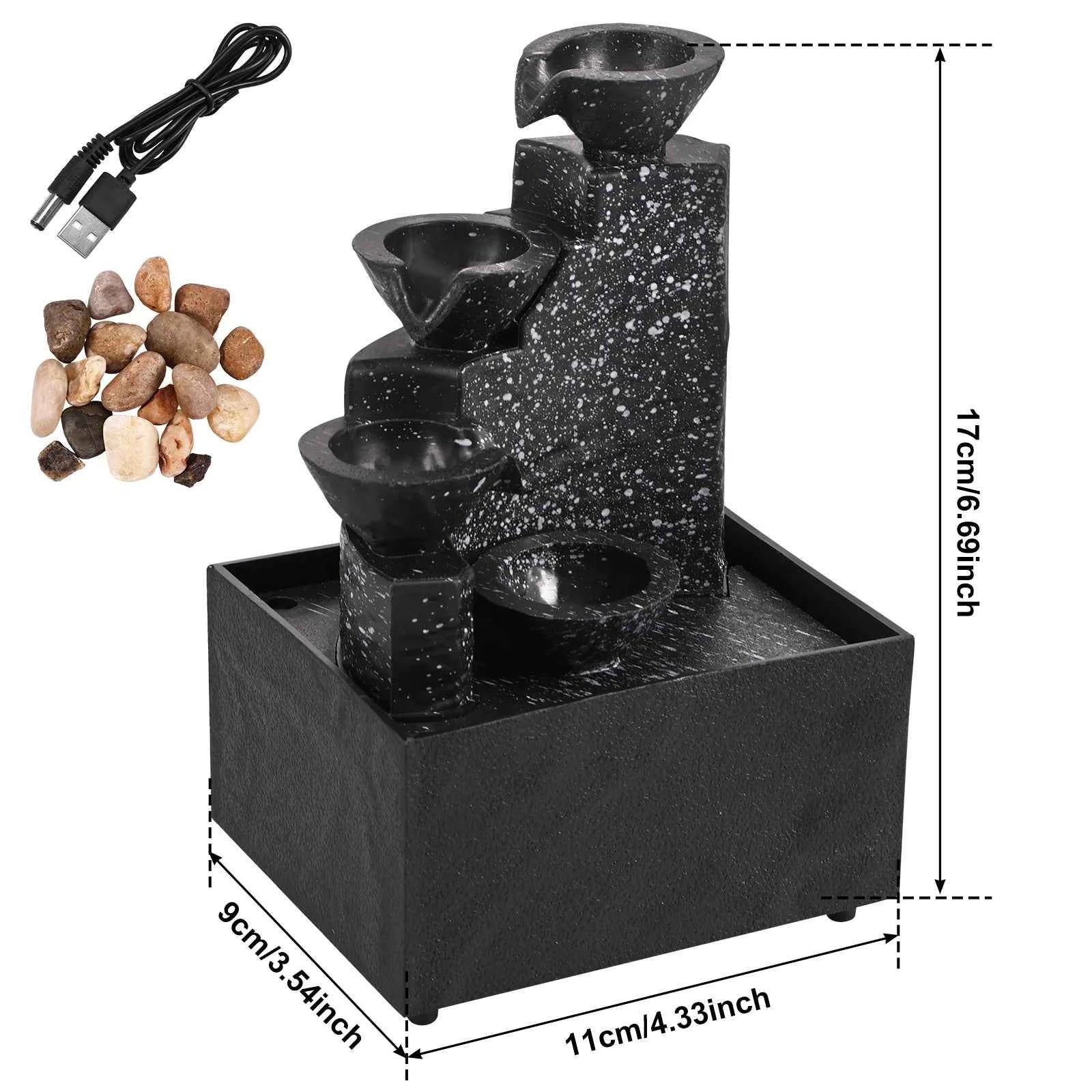 Tabletop Waterfall Fountain – Relaxing Home Decor