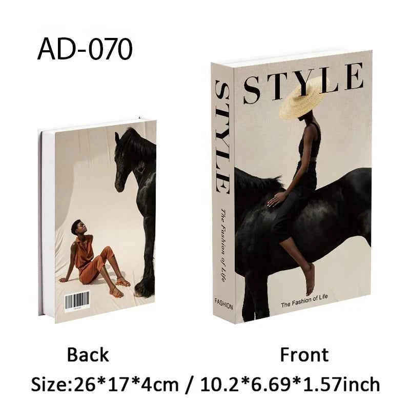 Paris Fashion Black & White Decorative Fake Books – Coffee Table Decor