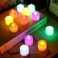 Heart-Shaped Flameless LED Tealight Candles - Battery Powered Home & Party Decor