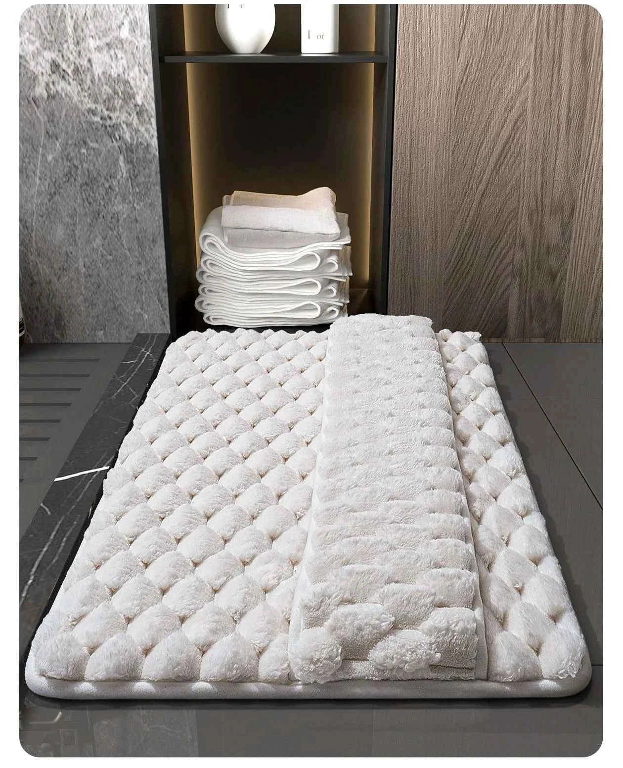 Ultra-Soft Memory Foam Bath Mat – Plush, Absorbent, and Non-Slip