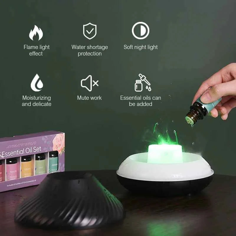 Volcanic Aroma Diffuser - Portable USB Humidifier & Night Light