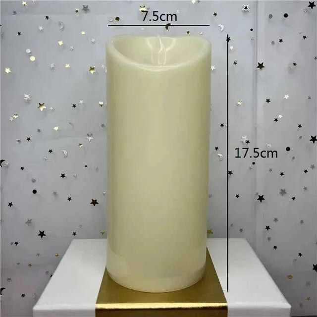 Flameless LED Flickering Tea Light Candles - Battery Powered Christmas Decor