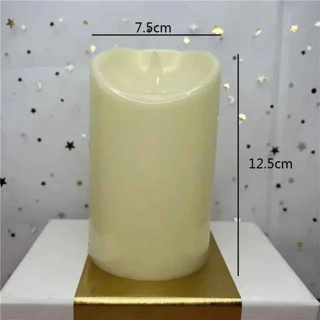 Flameless LED Flickering Tea Light Candles - Battery Powered Christmas Decor