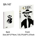 Paris Fashion Black & White Decorative Fake Books – Coffee Table Decor