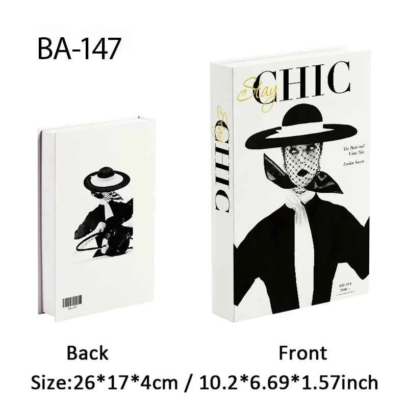 Paris Fashion Black & White Decorative Fake Books – Coffee Table Decor