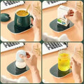 Smart Coffee Mug Warmer – 400ML Electric Heating Ceramic Cup Set