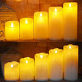 Flameless LED Flickering Tea Light Candles - Battery Powered Christmas Decor