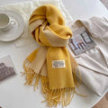 Warm Winter Cashmere Scarf – Fashionable Double-Sided Shawl Wrap