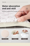 Granular Plush Memory Foam Bath Mat – Soft, Absorbent, and Non-Slip Comfort