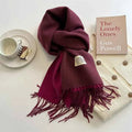 Warm Winter Cashmere Scarf – Fashionable Double-Sided Shawl Wrap