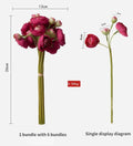 Elegant Silk Lotus Bouquet – 6-Head Artificial Flowers for Weddings & Decor