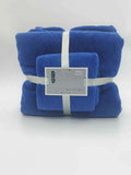 2pcs Luxury Coral Fleece Bath & Face Towel Set