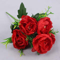 Autumn Silk Peony Bouquet – 6-Head Artificial Flowers