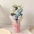Cozy Hand-Knitted Wool Bouquet – Timeless Handmade Decor