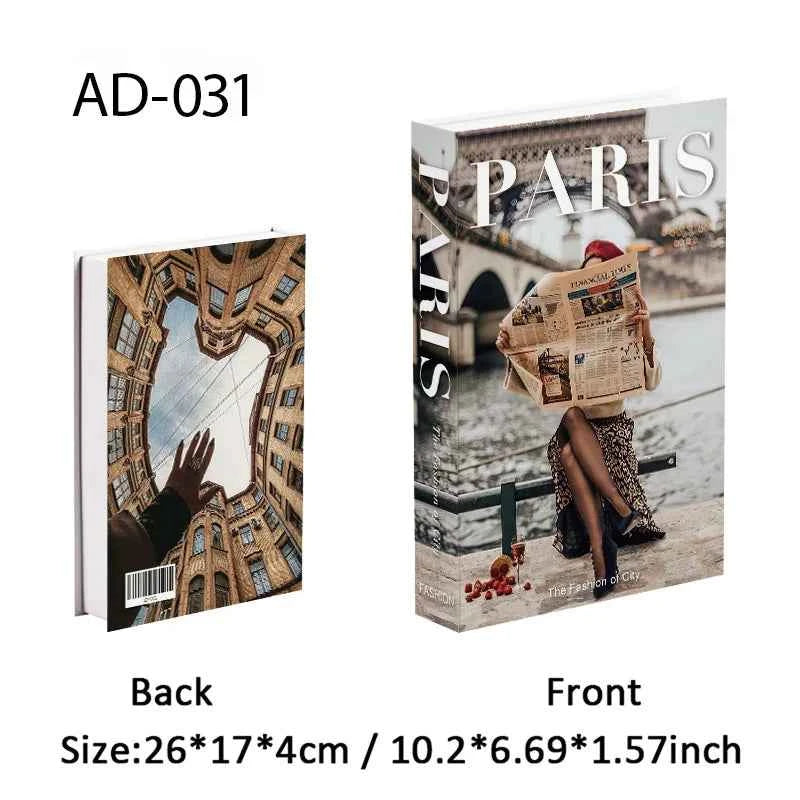 Paris Fashion Black & White Decorative Fake Books – Coffee Table Decor