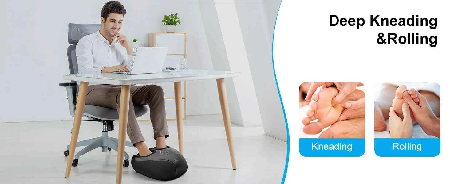 Shiatsu Foot Massager with Heat – Relaxation & Compression for Ultimate Comfort