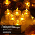 Heart-Shaped Flameless LED Tealight Candles - Battery Powered Home & Party Decor