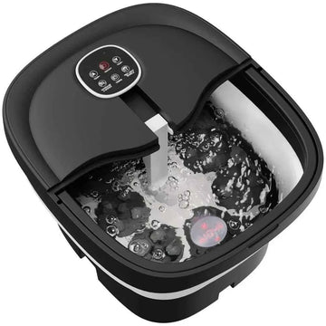 Collapsible Electric Foot Spa – Shiatsu Massage with Heat & Bubbles