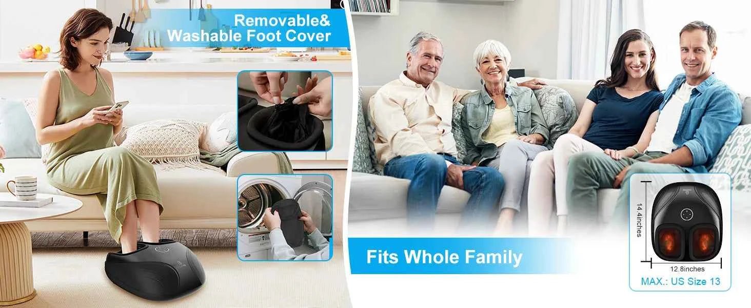 Shiatsu Foot Massager with Heat – Relaxation & Compression for Ultimate Comfort