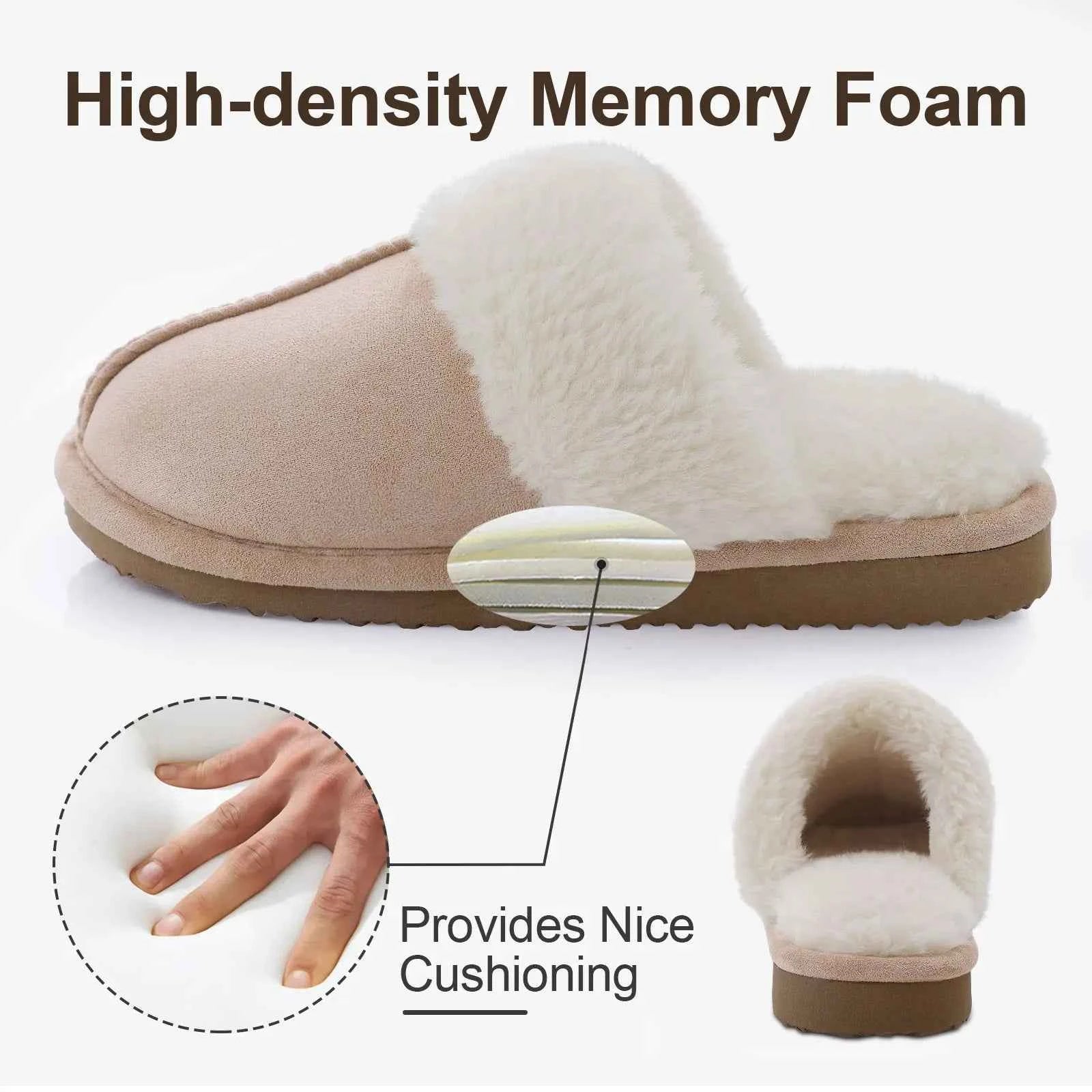 Cozy Women's Fluffy Faux Fur Slippers for Winter Comfort