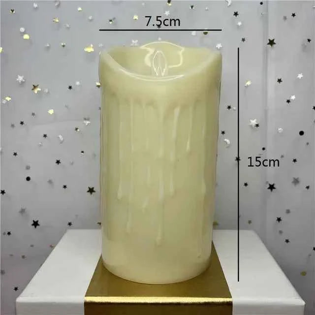 Flameless LED Flickering Tea Light Candles - Battery Powered Christmas Decor