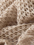 Spring Silk Cashmere Shawl – Lightweight Openwork Wrap with Sleeves