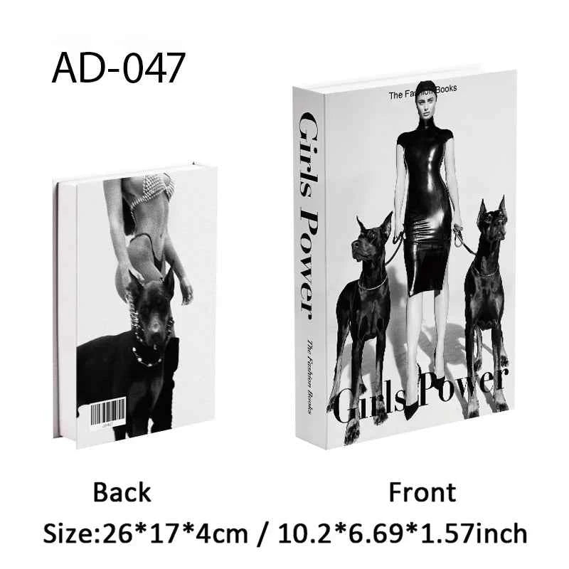 Paris Fashion Black & White Decorative Fake Books – Coffee Table Decor