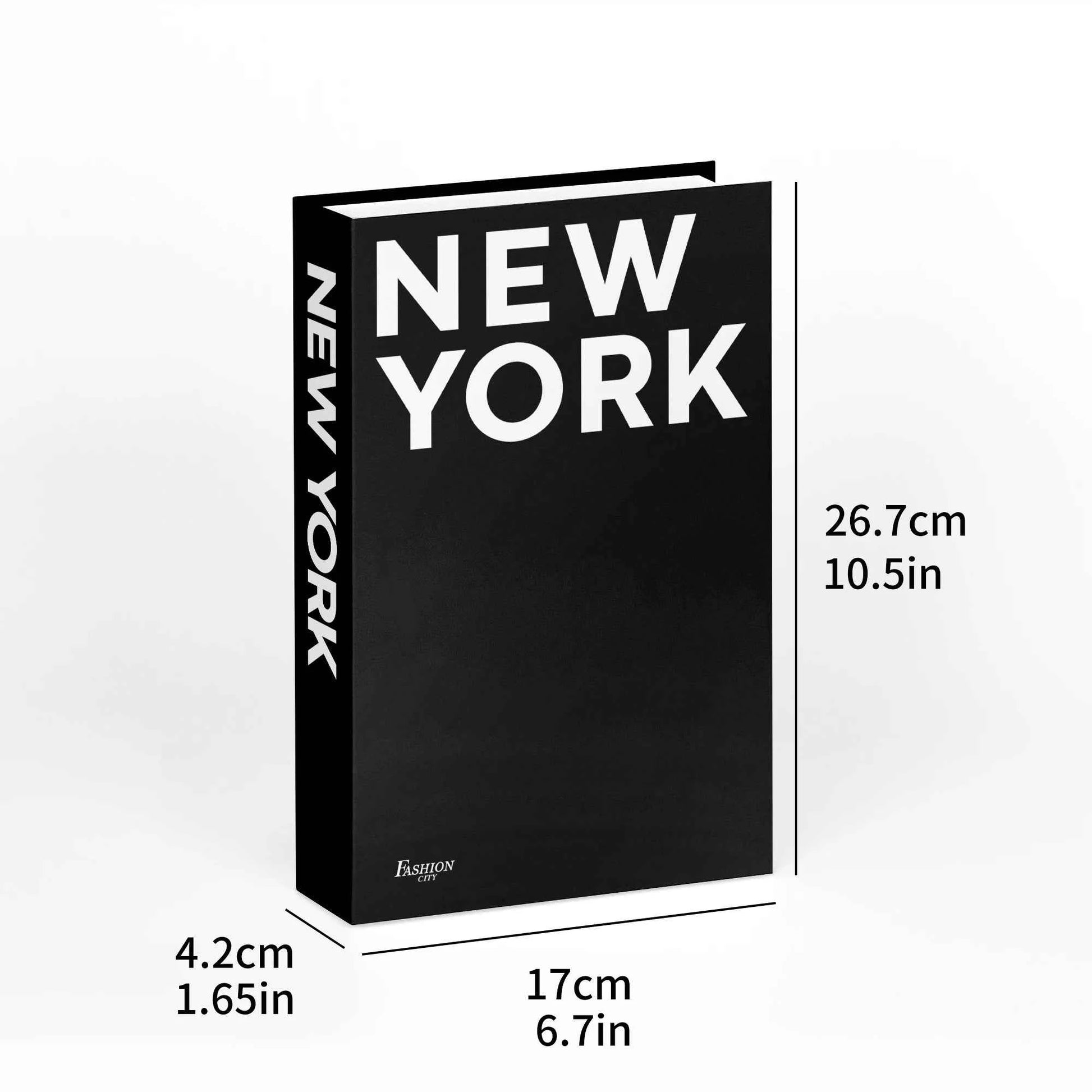 Fashion City Decorative Fake Books – Paris, London, New York Display