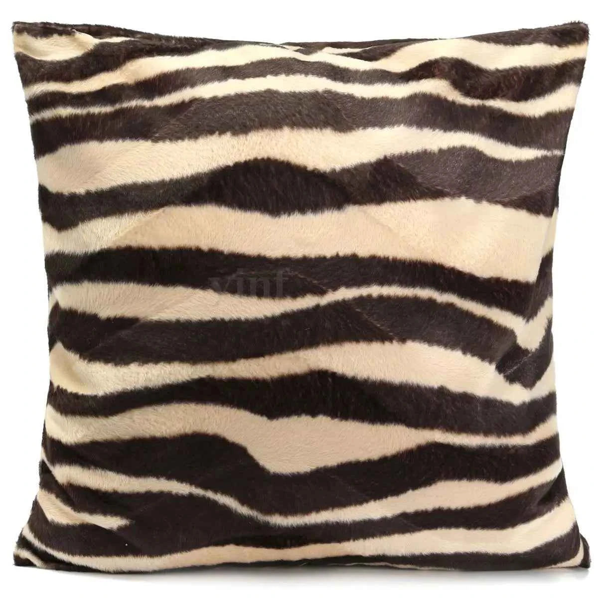 Leopard Animal Pattern Velvet Cushion Cover – Soft Decorative Pillowcase