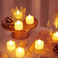 Heart-Shaped Flameless LED Tealight Candles - Battery Powered Home & Party Decor