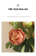 Elegant Silk Peony Stems – 2-Head Artificial Flowers for Décor